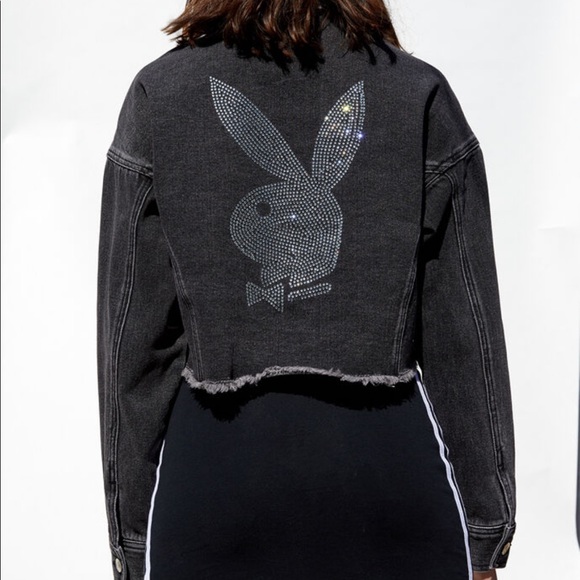 Pacsun Bunny Cropped Denim Jacket 